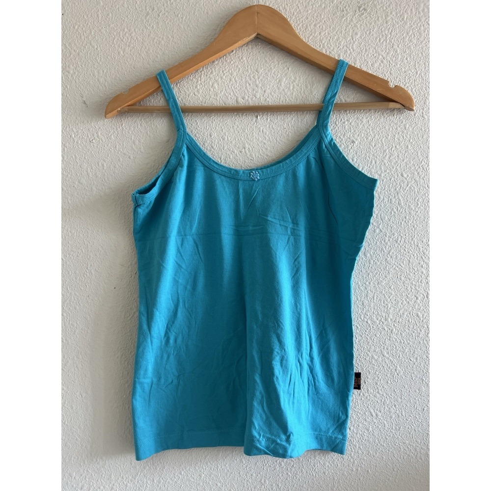 Y2K Blue Baby Tee Tank Size Small Flower Coquette Layers Feminine